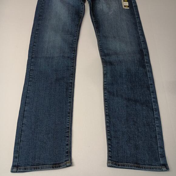 Lee Slim Straight Jeans Men's Size 32x34 Blue Flex Waist - Picture 3 of 7